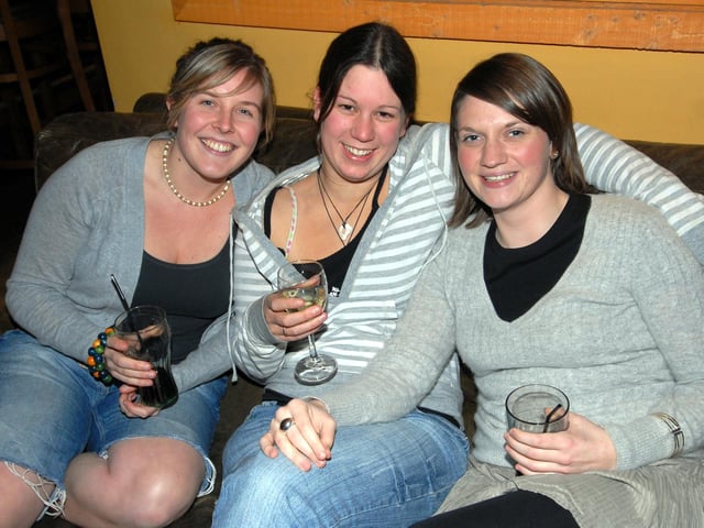 Three ladies enjoying their night.