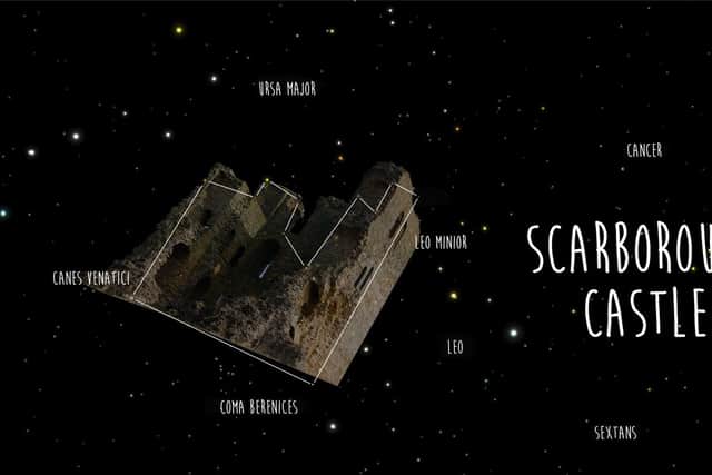 The new constellation visible from Scarborough has been named 'Scarborough Castle'.