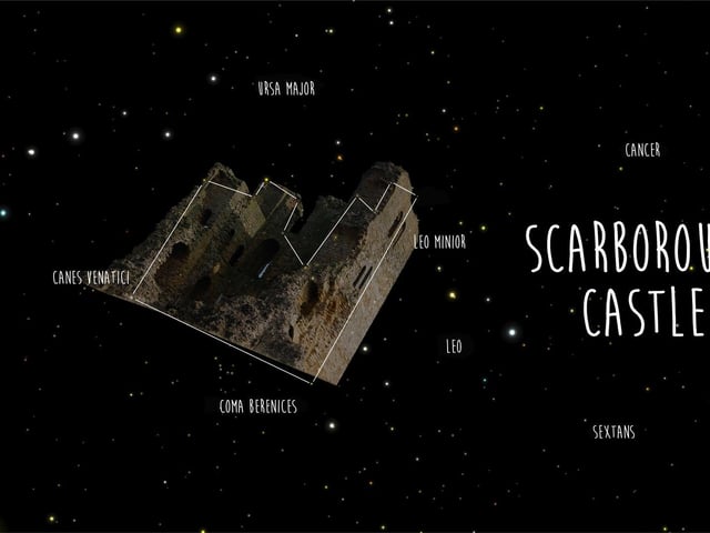 The new constellation visible from Scarborough has been named 'Scarborough Castle'.