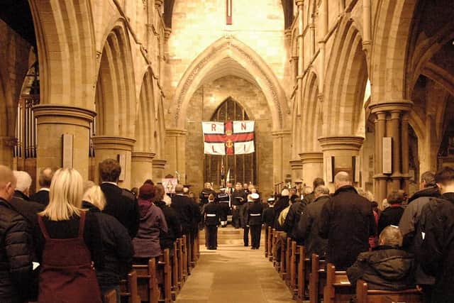 The service was very well attended.
