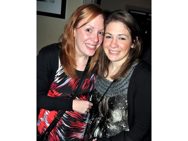 Jenny and Katie on a Thursday night out.