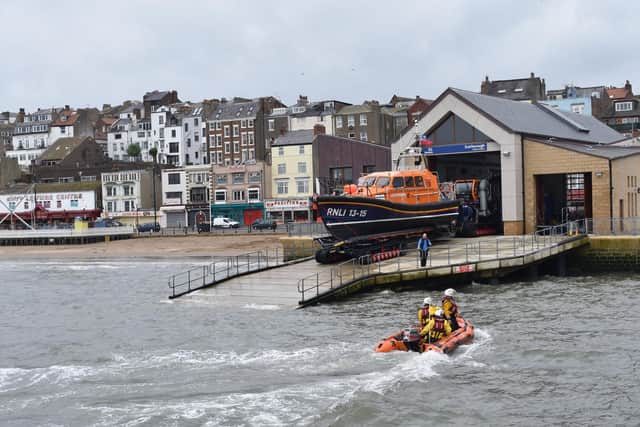 Scarborough RNLI lifeboat house.