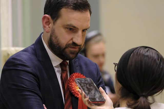 Hugo Fearnley waiting at the count. Picture by Richard Ponter