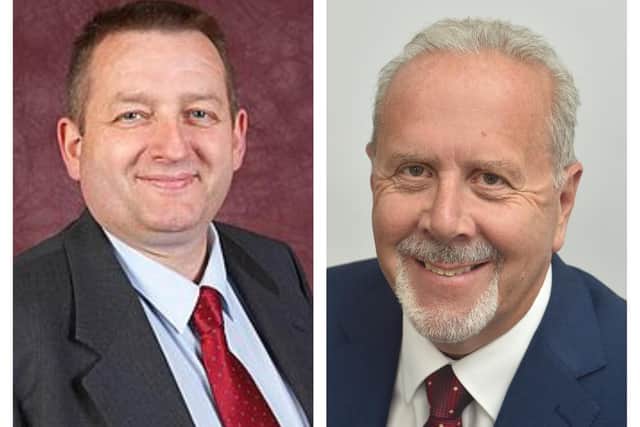 Cllr Chatt (left) has signed a no confidence motion against Scarborough Council leader Cllr Siddons.