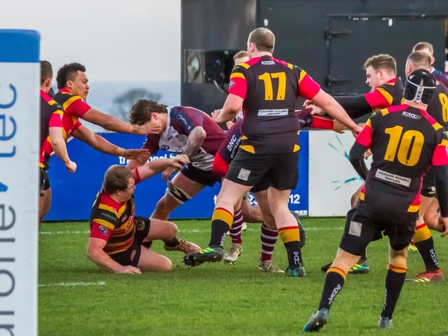 Scarborough RUFC 21-47 Bradford & Bingley / Pictures by Jenny Brown-Wood