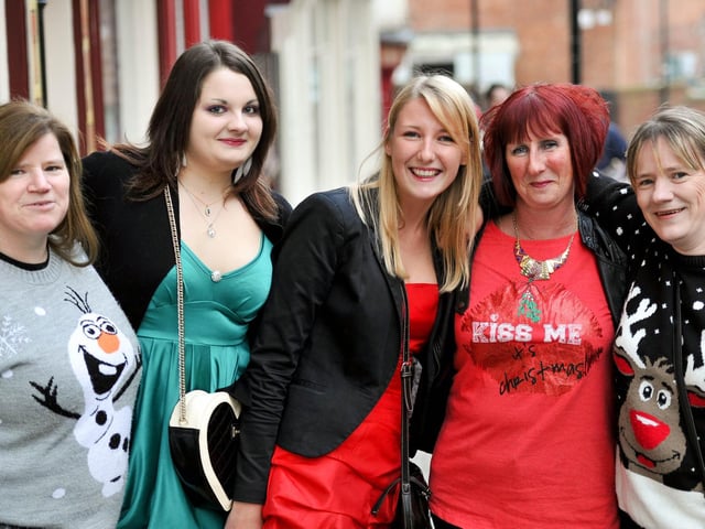Tanya, Gemma, Natalie, Fiona and Tina from Scarborough.