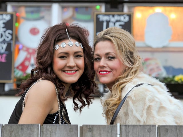 Cara and Caroline on Sandside.