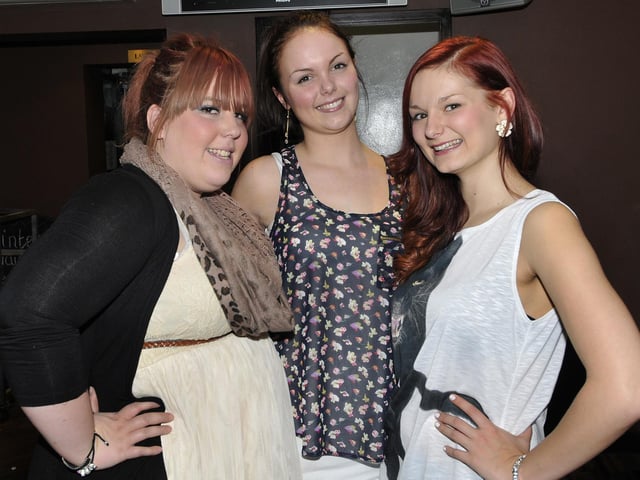 Mel, Sophie and Bobbie in Mist bar.