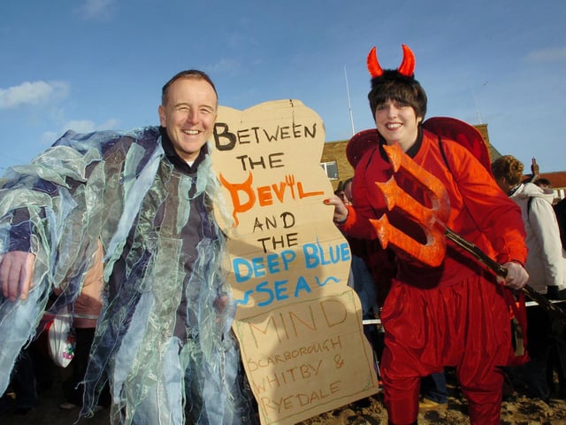 Nick Marshall and Sarah Skidmore of Scarborough, Whitby and Ryedale MIND.