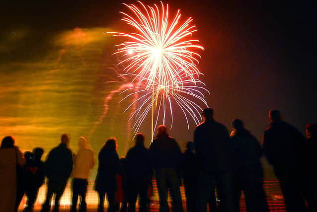 A fireworks display will light up the sky on New Year's Eve.