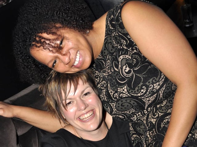 Lisa and Violet on a girls night out.