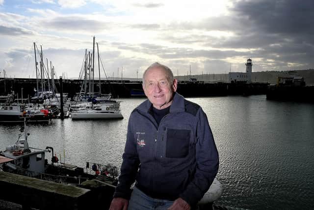 Colin Jenkinson at Whitby Harbour. Picture by Richard Ponter