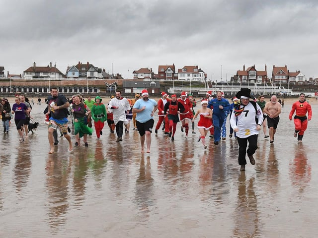 The cold weather didn't deter anyone.