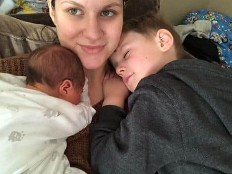Xanthe with Peyton and Barney. Picture: Xanthe Waterman