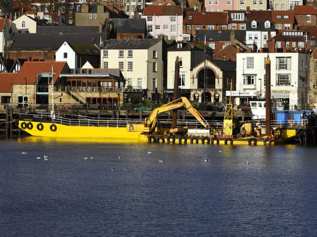 The dredger Sandsend in Scarborough Harbour. Picture: JPI Media