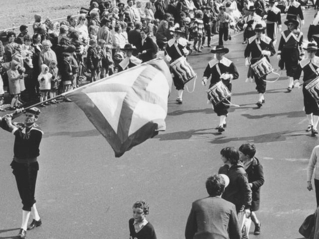 You remember that for a week every June the town was taken over by a continental influence as all sorts of characters, from majorettes to alpine horn blowers arrived for the Grand Carnival.