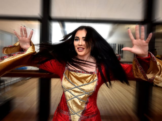 Sian Robson casts an evil spell. Photo: Richard Ponter