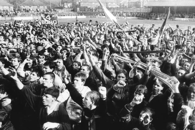 You celebrated when Scarborough FC got promoted to the Football League Fourth Division in 1987.