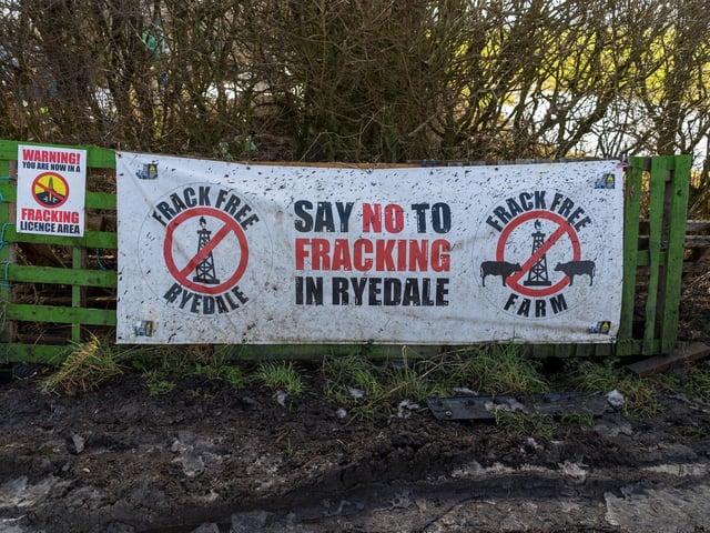 Banner on the roadside.
