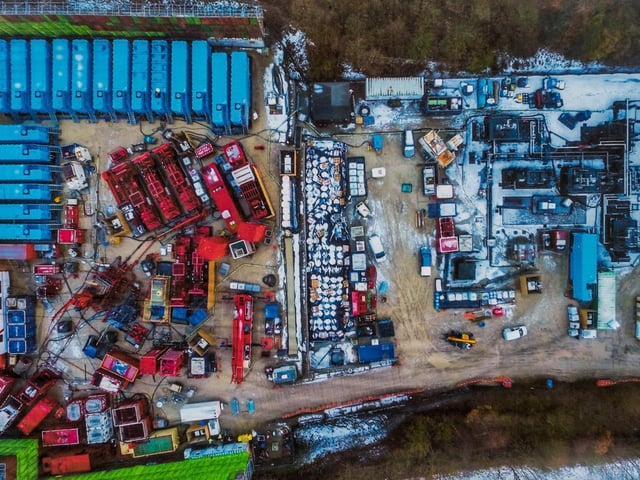 Aerial image of the site.