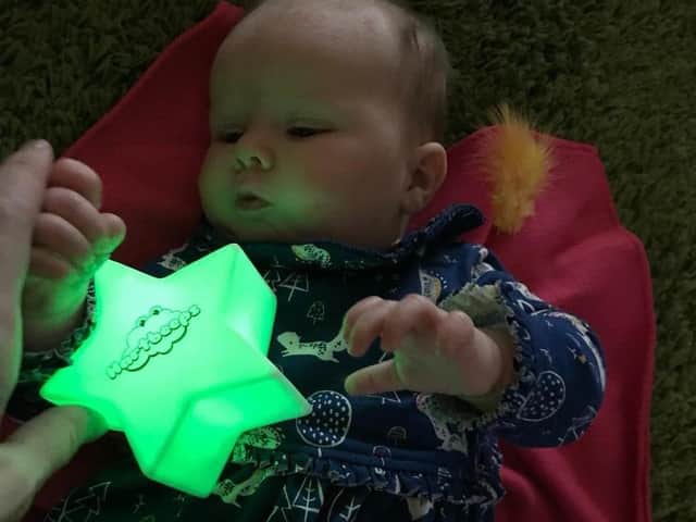 Children love the sensory light stimulation