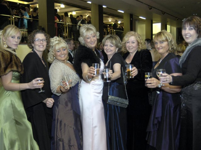 Raising a glass in 2009.