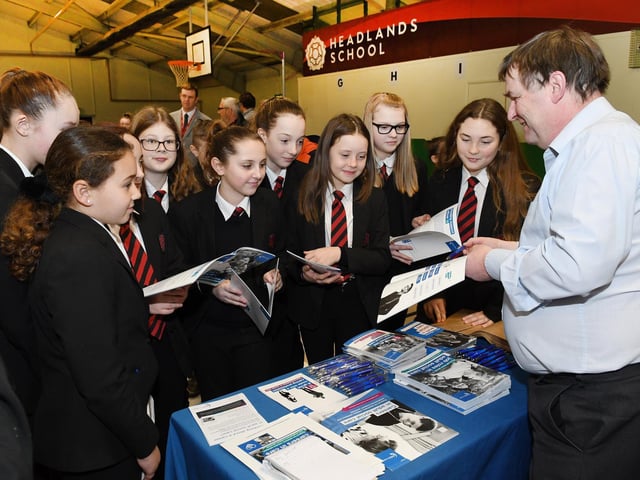 Chris Northorp from Skills for care talks to students.