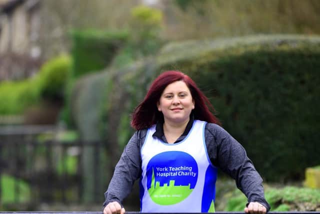 Suzanne during a training run in Ebberston.