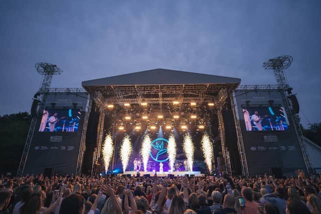 Jess Glynne performing in summer 2019. Picture: Cuffe and Taylor