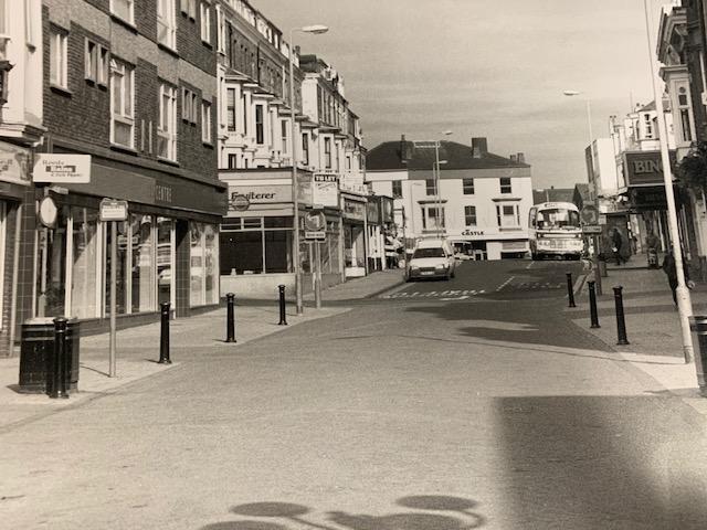 An empty Aberdeen Walk pictured during the televised funeral of Princess Diana in 1997.