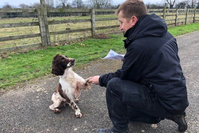 PD Mason receiving his certificate. Picture from North Yorkshire Police