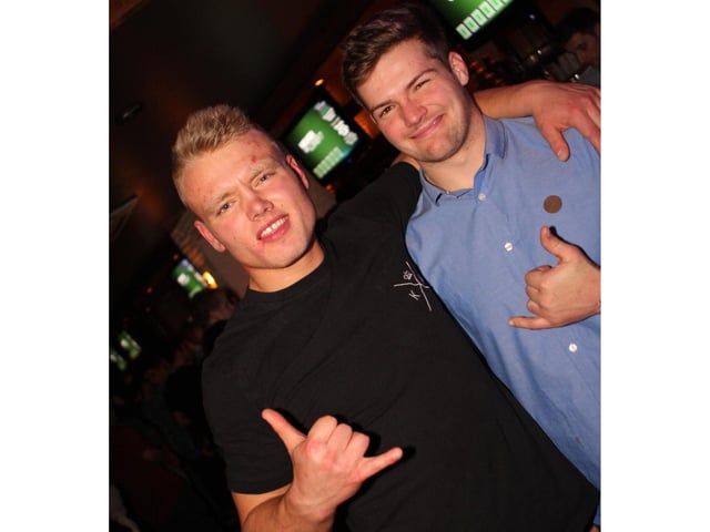 Dan and Tom in Blue Lounge.