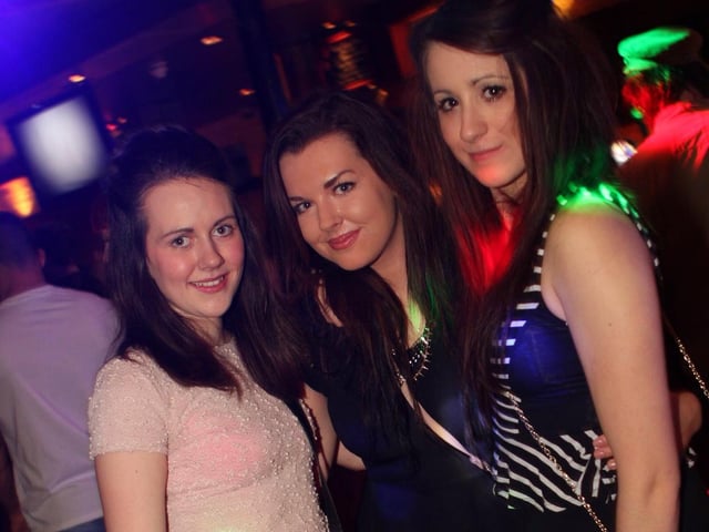 Keeley, Jess, and Rosie celebrating Jess's birthday in Blue Lounge.