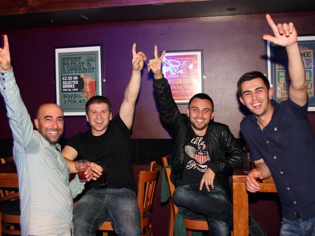 Camalettin, Adil, Jorin and Umit in Blue Lounge.