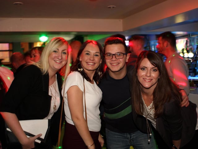 Ailsa, Susan, Adam and Lauren in Snowys.