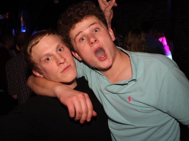Paul and Jake in Blue Lounge.