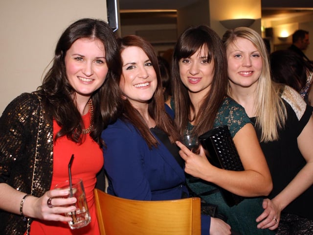 Laura, Gemma, Sarah and Kate enjoying a catch up in Klosters.