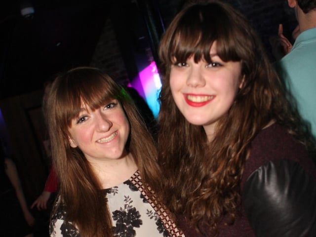 Chloe and Laura look stunning in Blue Lounge.
