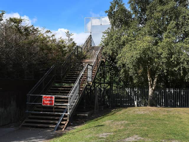 The bridge when it closed in 2018. Picture: JPI Media/ Paul Atkinson