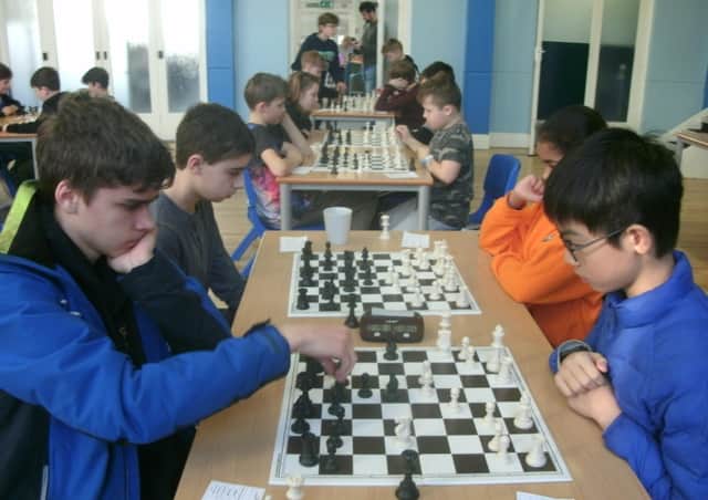 More than 40 students took part in the chess tournament.