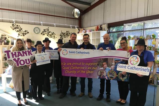 Members of the team at Deans Garden Centre in Scarborough. Manager Jim Cockerton is pictured third from the right and Emma Bailey, charity coordinator, is second from the right.
