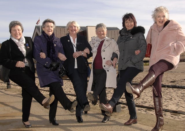 Scarborough Ladies Lifeboat Guild committee members celebrate their fundraising achievements.