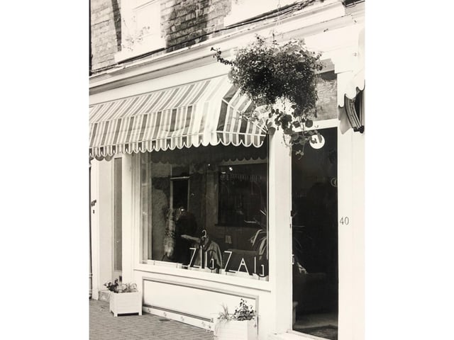 This photo from 1986 shows a clothing shop Zig Zag - do you remember shopping here?