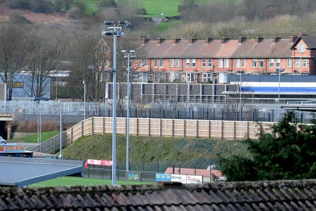 The train depot behind Flamingo Land Stadium. Picture: JPI Media/ Richard Ponter