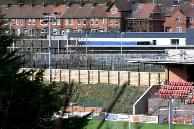 The train depot behind Flamingo Land Stadium. Picture: JPI Media/ Richard Ponter