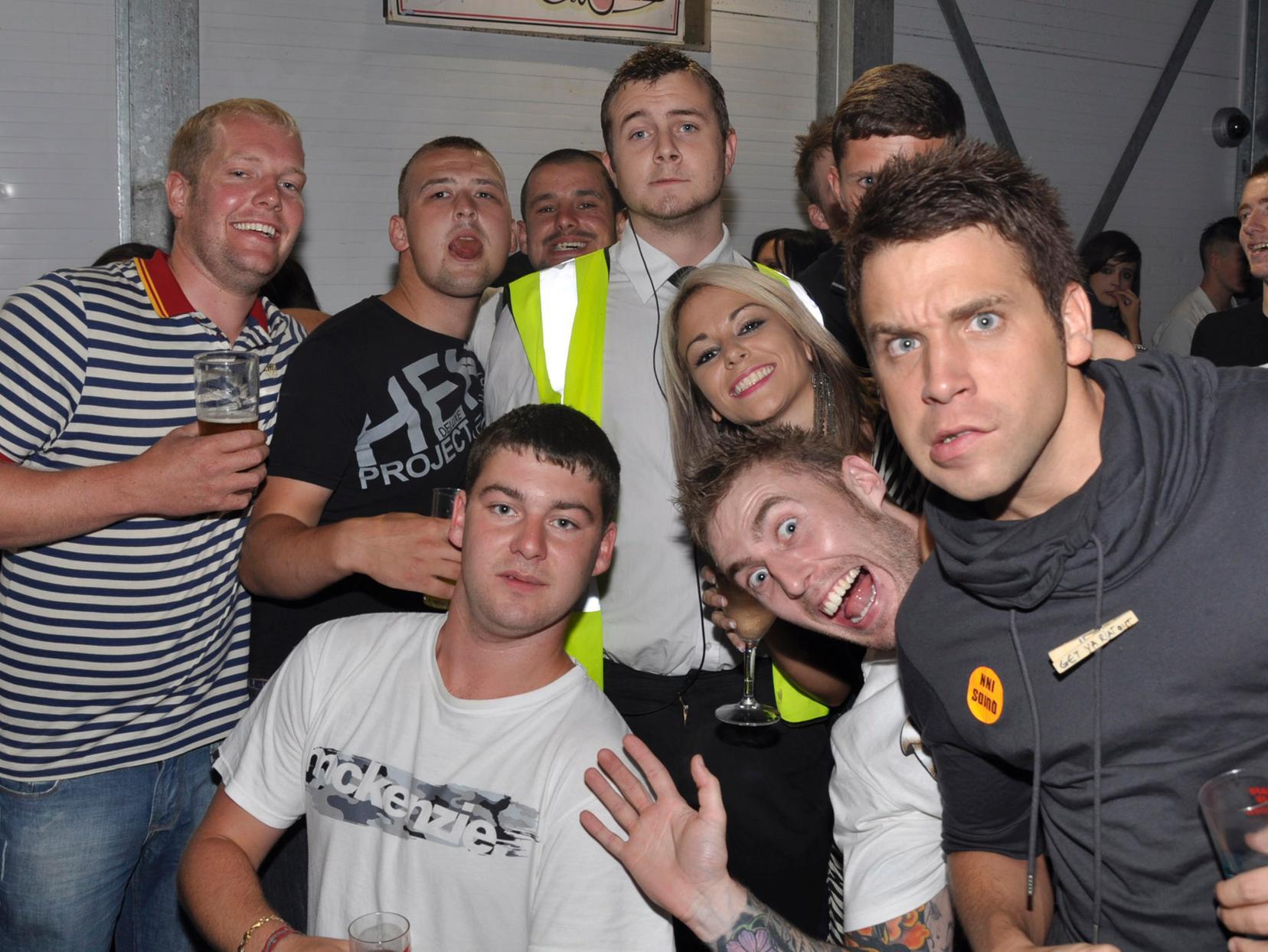 Group of revellers in Boleyns.