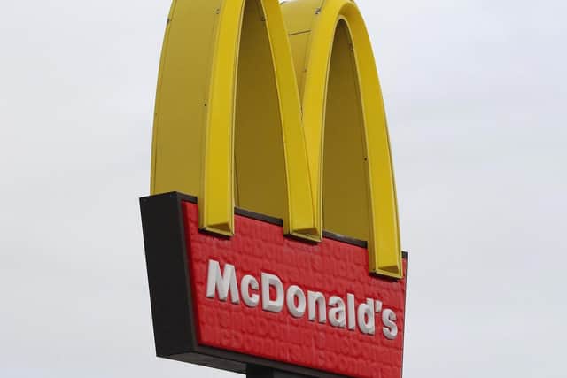 A group of youths abused staff at McDonald's.