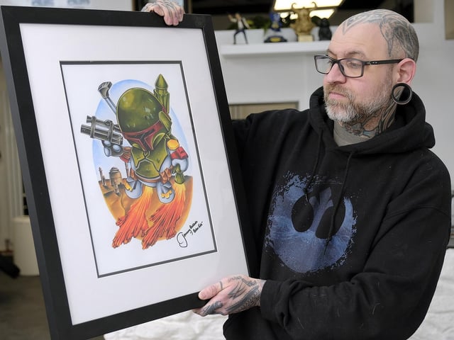 Some of Dan's artwork.