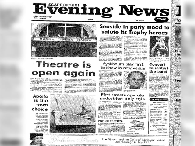 The Royal Opera House reopened after being unused for nearly five years, Boro beat Stafford Rangers 3-2 at Wembley and the Stephen Joseph Theatre opened with a preview of Alan Ayckburn's comedy Mr Whatnot.