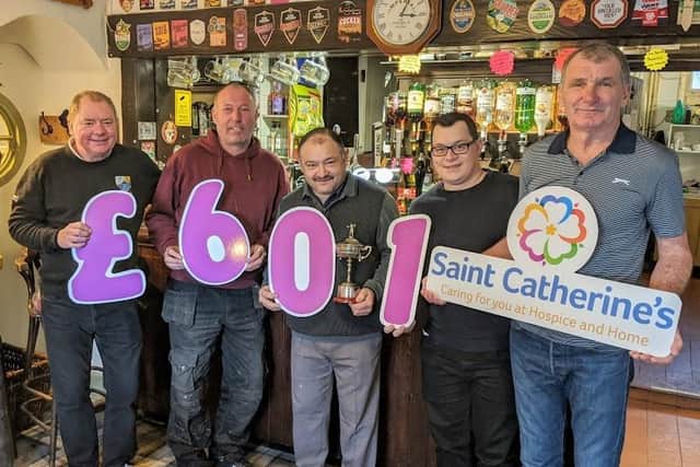 From left, Martin Pullan, Tony Hawkland, Andy Bowles, James Bowles and Jack Howley.